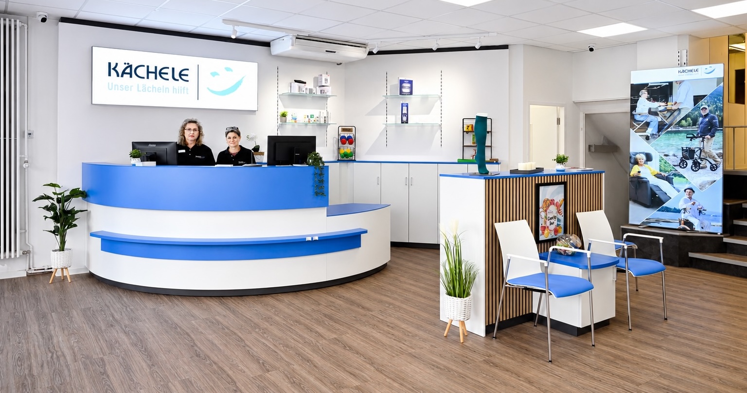 Empfangsbereich Sanitätshaus Kächele Reutlingen