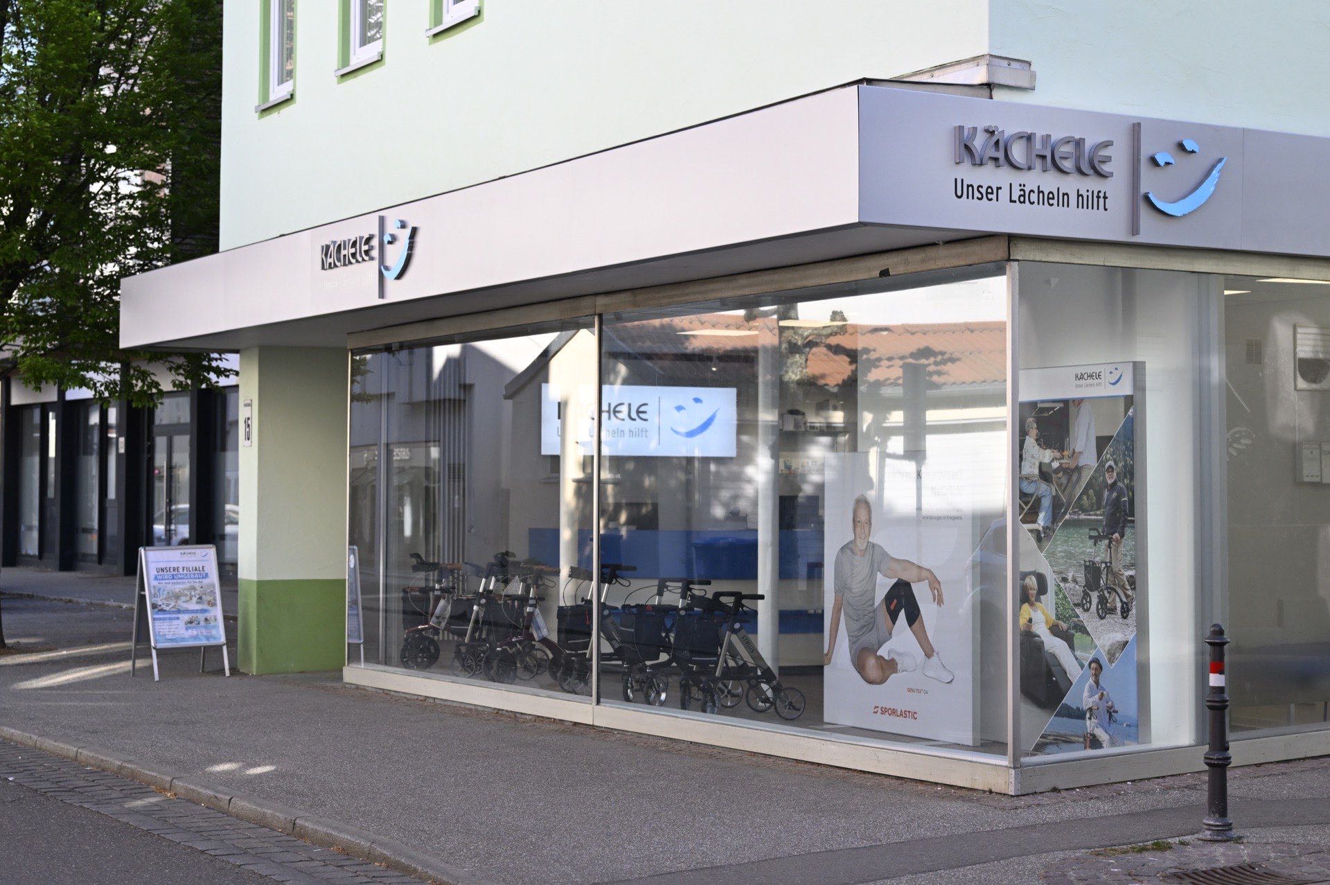 Außenansicht Sanitätshaus Kächele Reutlingen