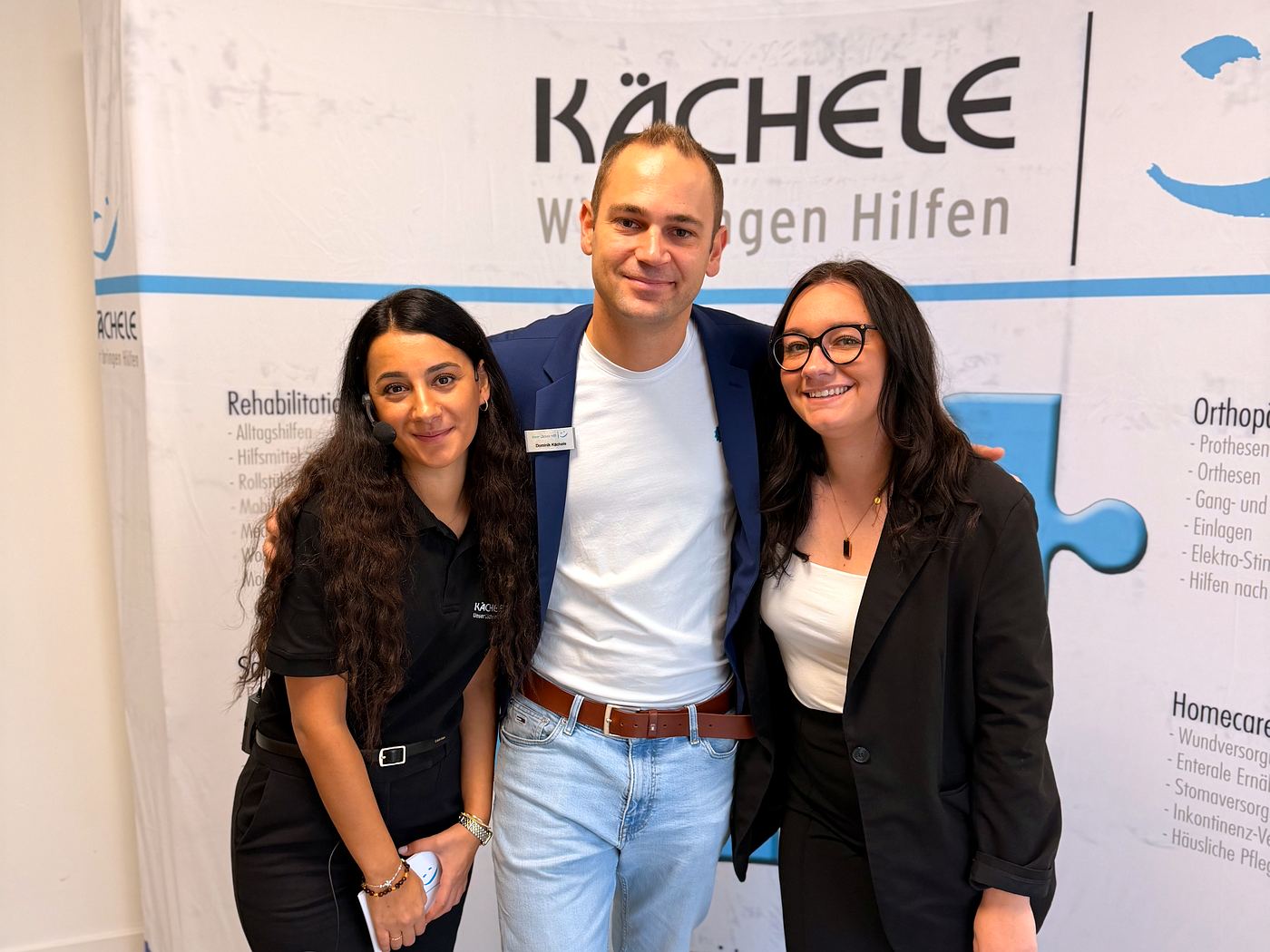 Dominik Kächele mit dem Kächele-Team beim LipLymph Connect